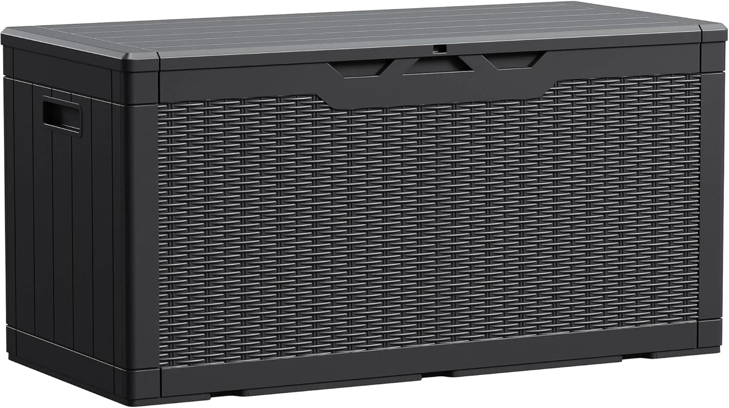 Devoko 100 Gallon Waterproof Resin Deck Box, Large Outdoor Storage Box bifanuoyard - Image 2