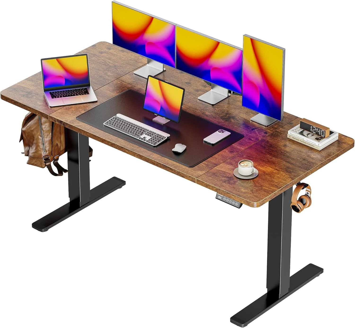 New Arrivals 55 x 28 Large Electric Standing Desk, Height Adjustable Computer Desk, 27.6 Deep Desktop - Image 11