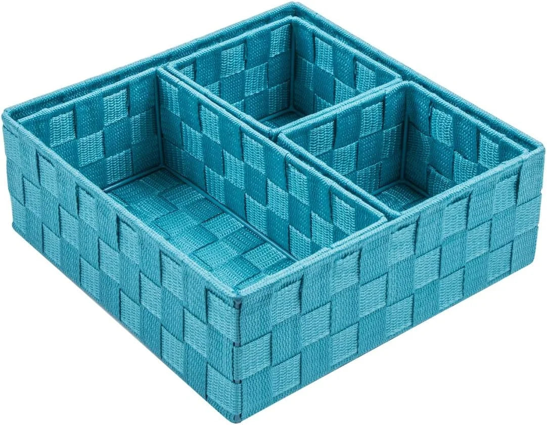 Woven Storage Baskets for Organizing 6 Pack, Large&Small Storage Cube Bins Set for Bathroom, Storage Boxes bifanuoyard - Image 5