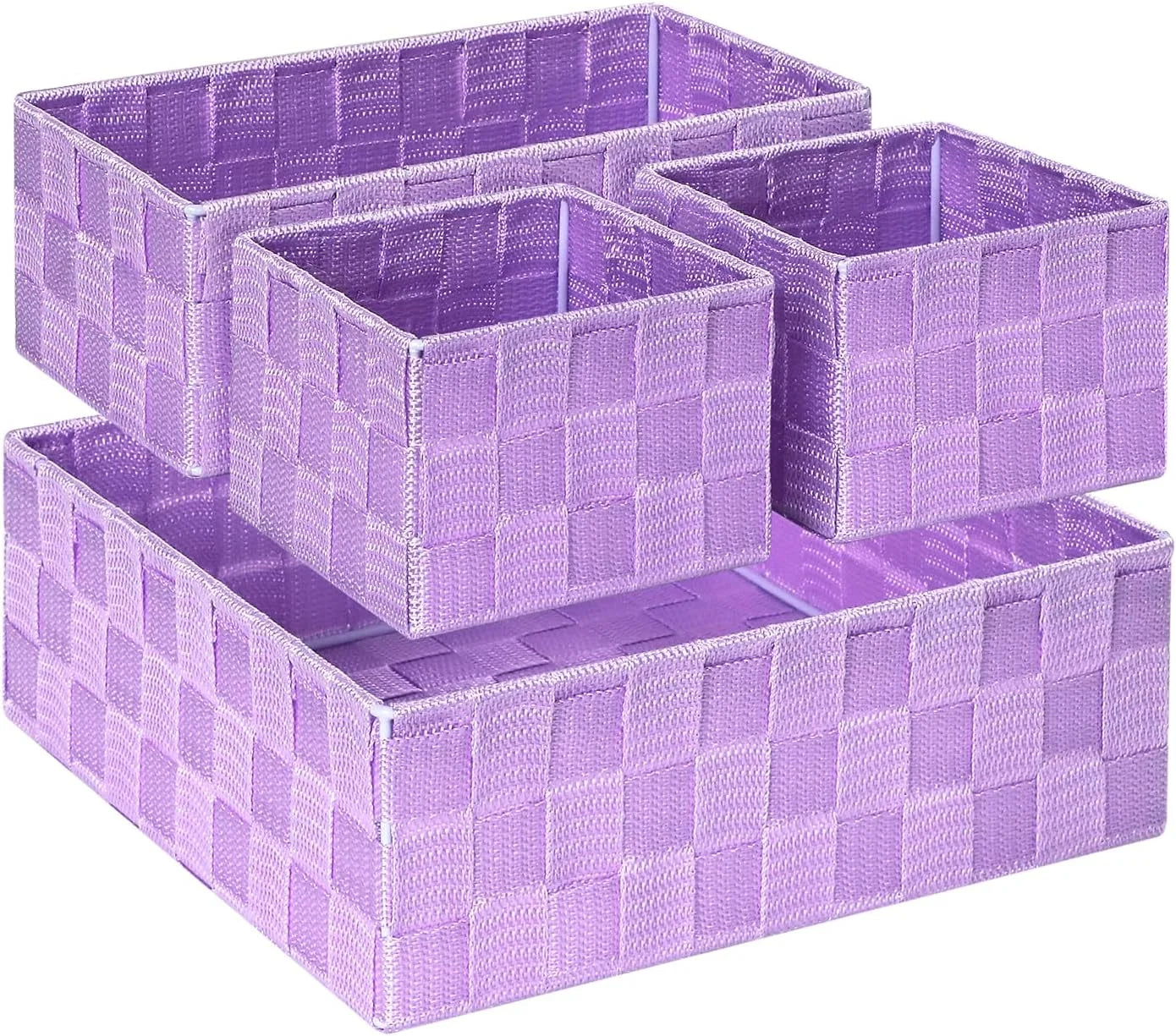 Woven Storage Baskets for Organizing 6 Pack, Large&Small Storage Cube Bins Set for Bathroom, Storage Boxes bifanuoyard - Image 15