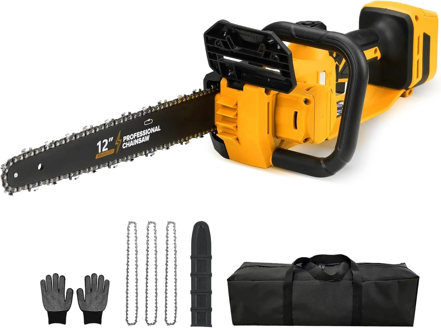 Electric Chainsaw 12 Cordless Tool Only for Dewalt 20V/60V Battery with Auto Oiler & Security Lock - Image 2