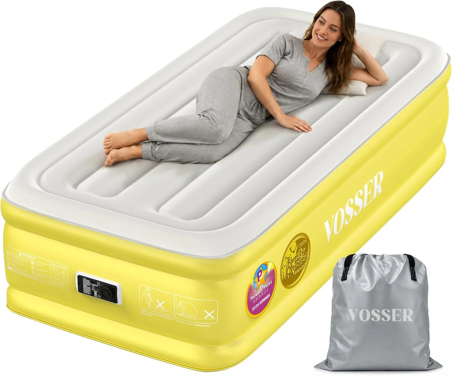 New Arrivals Air Mattress Queen with Built-in Pump, 18 Raised Inflatable Blow Up Mattress, Upgraded Heavy Duty Portable Air - Image 10