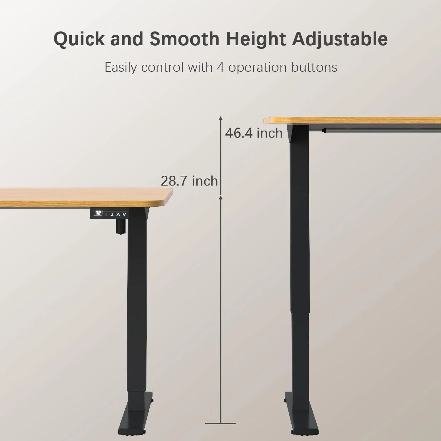 New Arrivals 55 x 24 Inches Electric Height Adjustable Standing Desk Large Sit Stand Up Desk Home Office Computer Desk Memory - Image 73