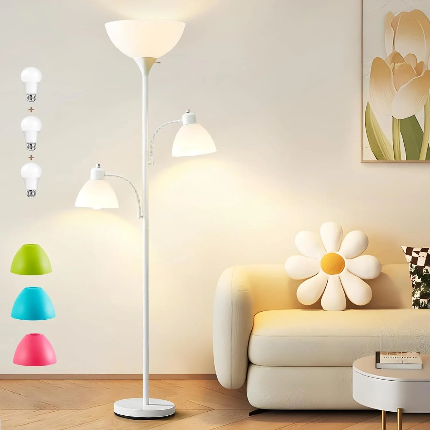 Luvkczc Floor Lamp, Bulb Included, Industrial Lamps for Living Room bifanuoyard - Image 4