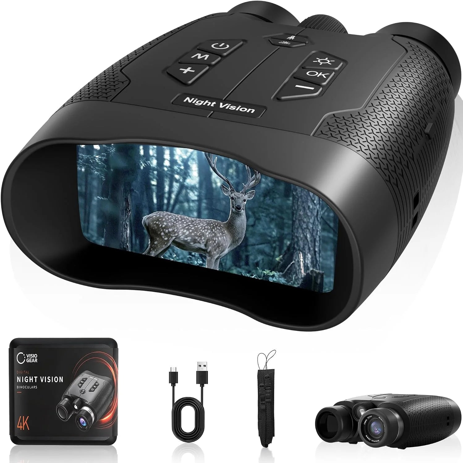 New Arrivals Night Vision Binoculars, Night Thunder X3 4K Night Vision Goggles for Adults, 2000ft Range, 5000mAh Battery - Image 4