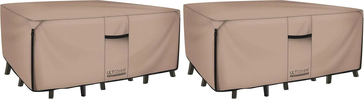 New Arrivals 600D Tough Canvas Heavy Duty Rectangular Patio Table and Chair Cover - Image 2