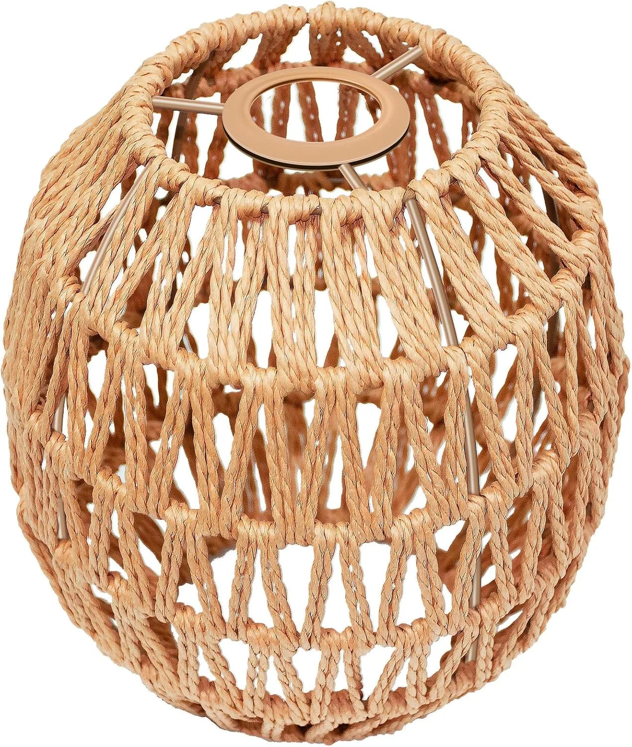 LUCORUSC Hanging Light Lamp Shades Boho Rattan Lamp Shades bifanuoyard - Image 3