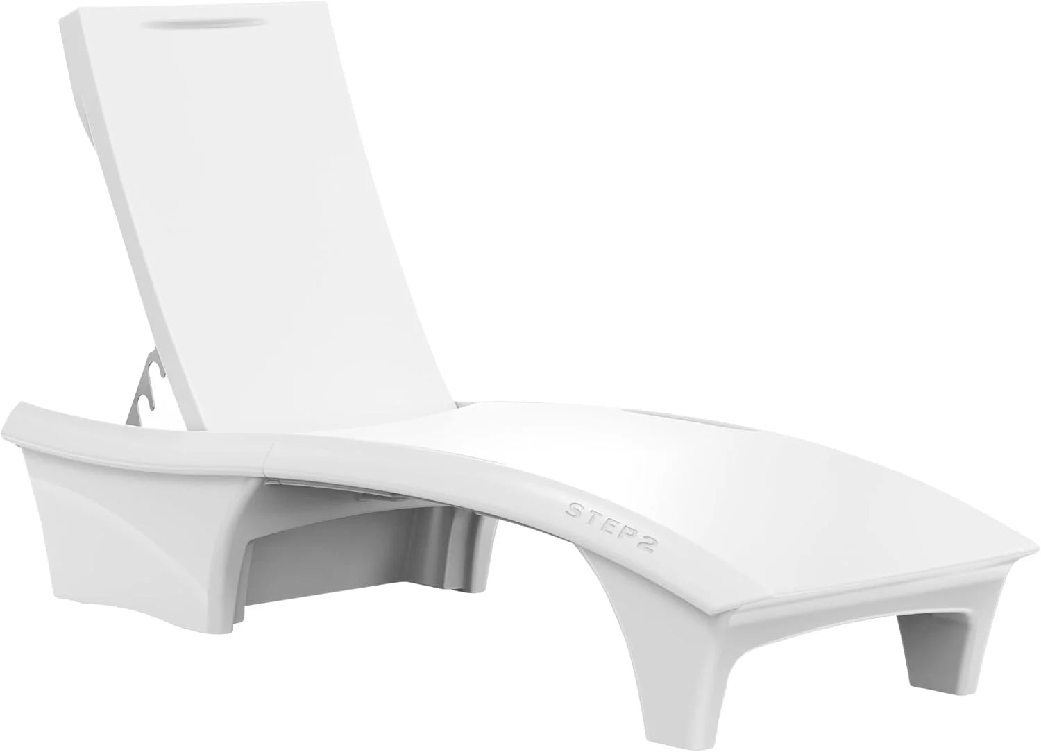 Step2 Vero Adirondack Chair, Stylish Poolside Lounger, Waterproof Patio Furniture for Sun Shelf bifanuoyard - Image 9