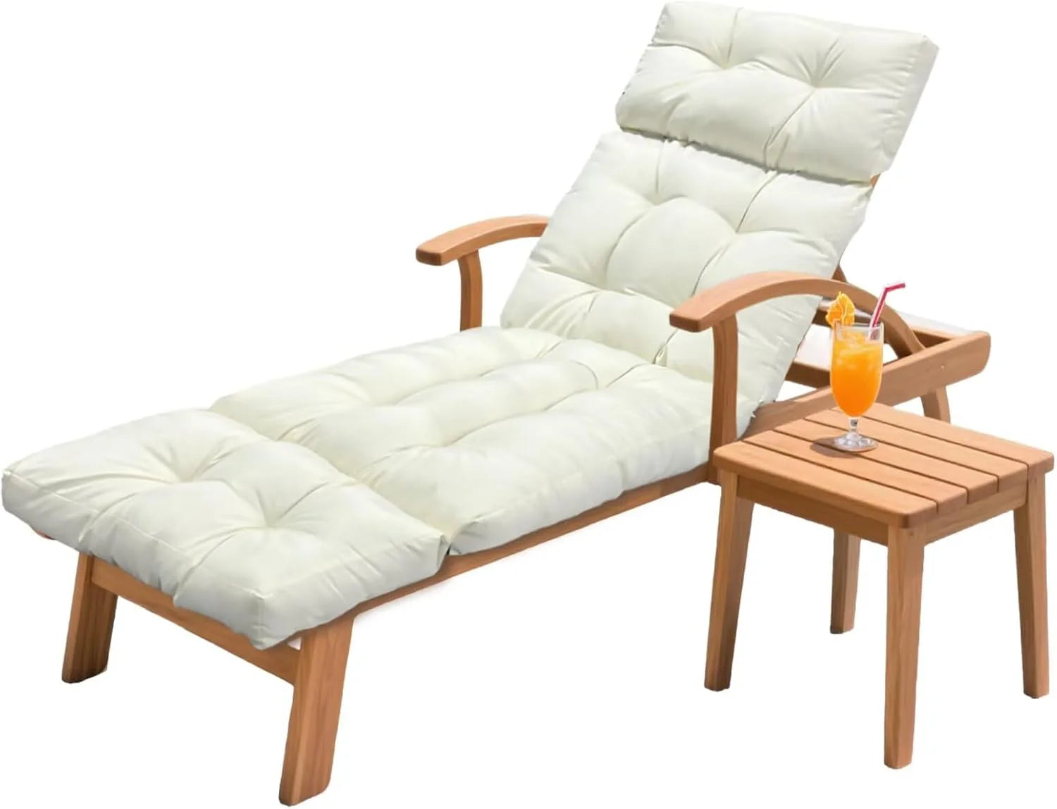 HCyopin Outdoor Chaise Lounge Chair Cushion 75.1 x 23.6 x 4.7in, Waterproof Replacement Cotton Patio Thickened Pool Lounge Chair Cushion - Image 10