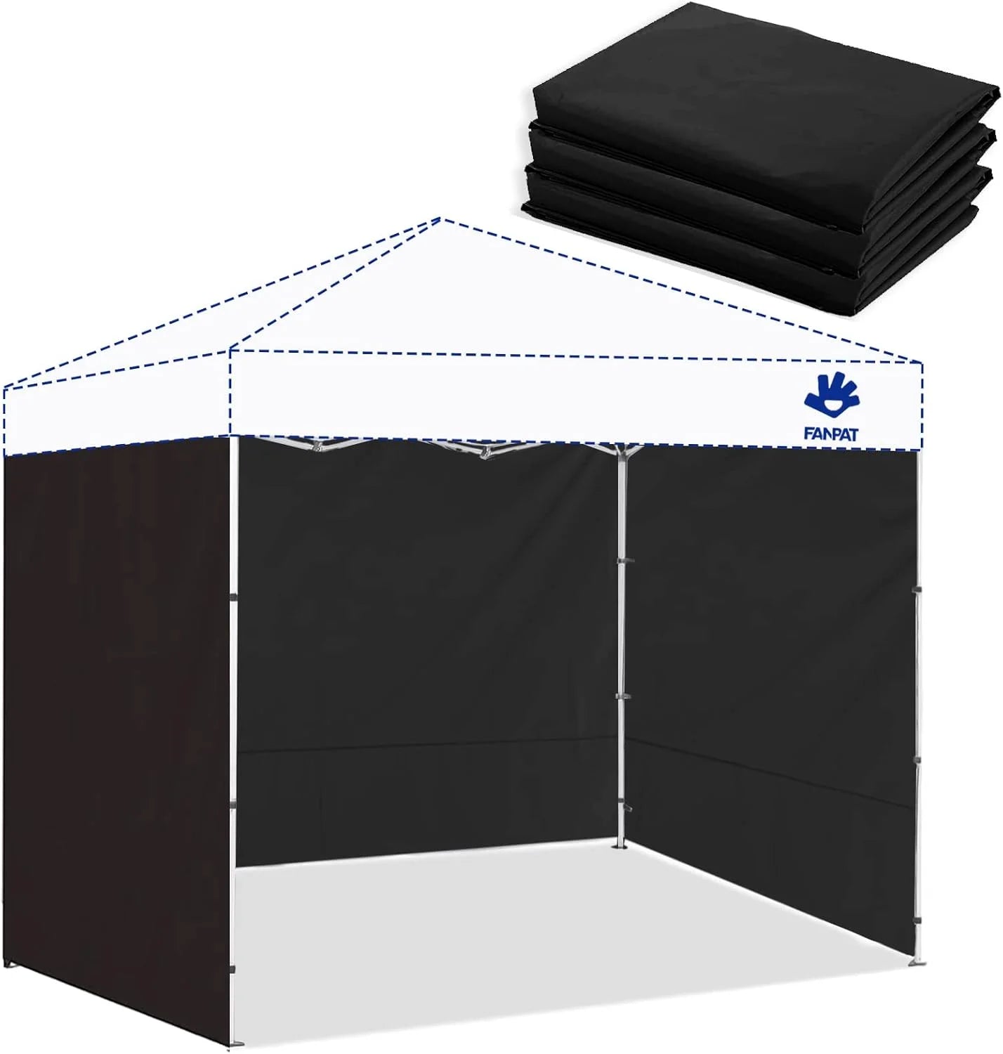 New Arrivals 10×10 Canopy Sidewalls for Canopy Frame, White (3Pcs Sidewalls Only) - Image 8