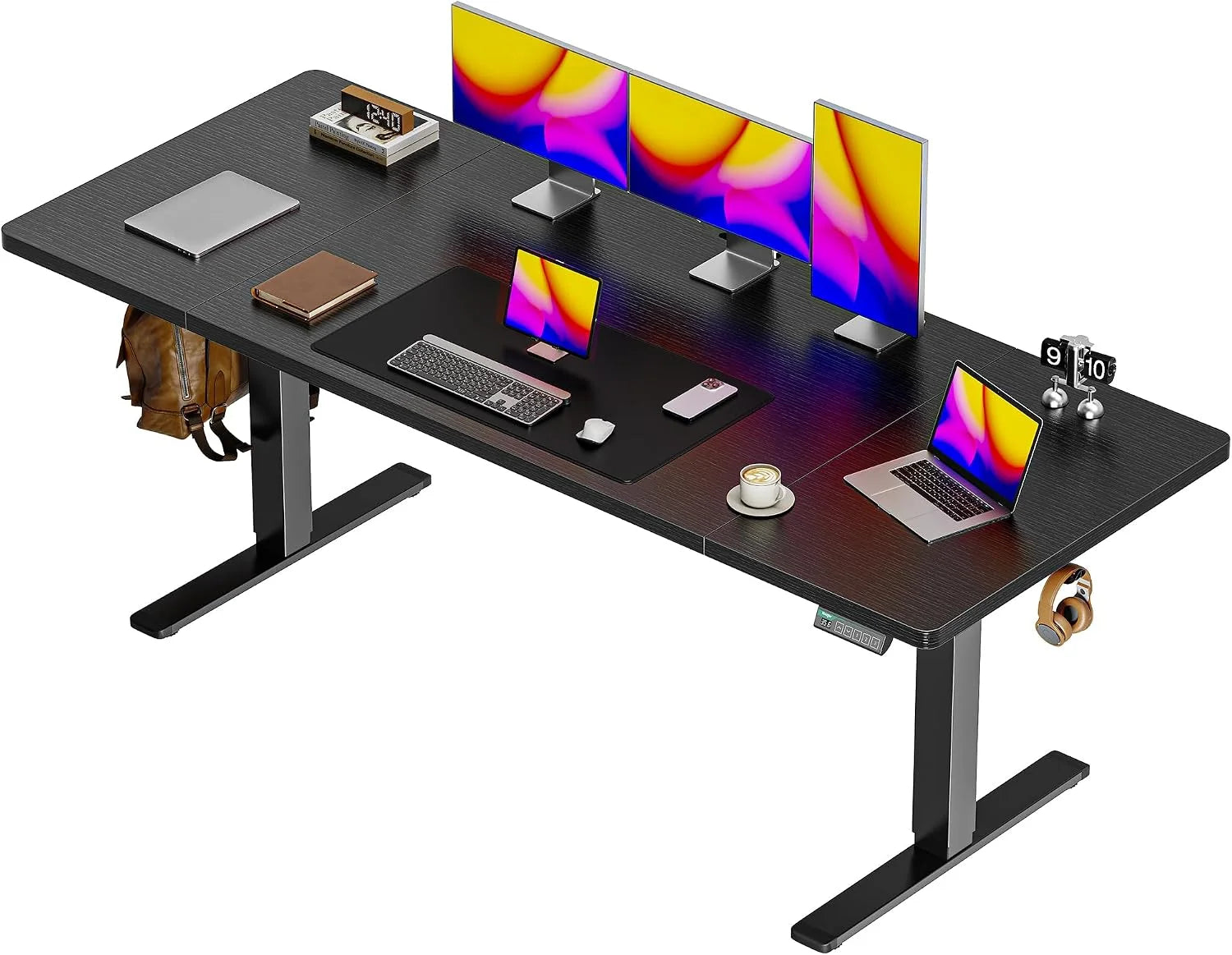 New Arrivals 55 x 28 Large Electric Standing Desk, Height Adjustable Computer Desk, 27.6 Deep Desktop - Image 22