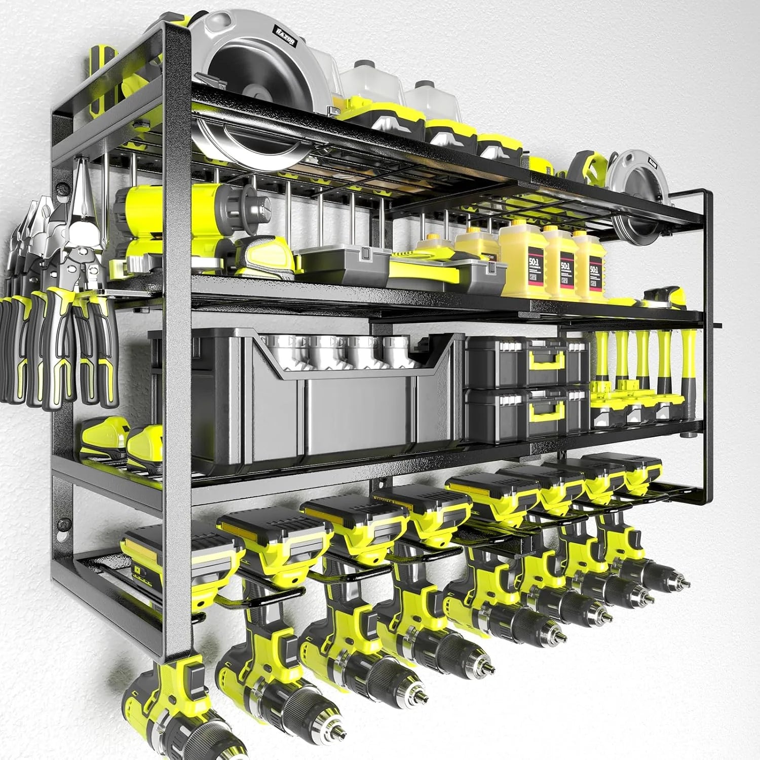 New Arrivals Power Tool Organizer, Garage Tool Organizers and Storage, Drill Holder Wall Mount - Image 7