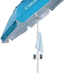 New Arrivals AMMSUN Shade Umbrella, Premium Portable Umbrella with Stand, 6.5ft Lightweight Free Standing Canopy for Sporting Games