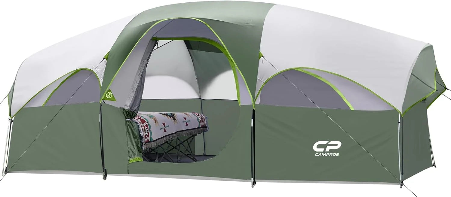 CAMPROS CP Tent 8 Person Camping Tents, Weather Resistant Family Tent, 5 Large Mesh Windows bifanuoyard - Image 5