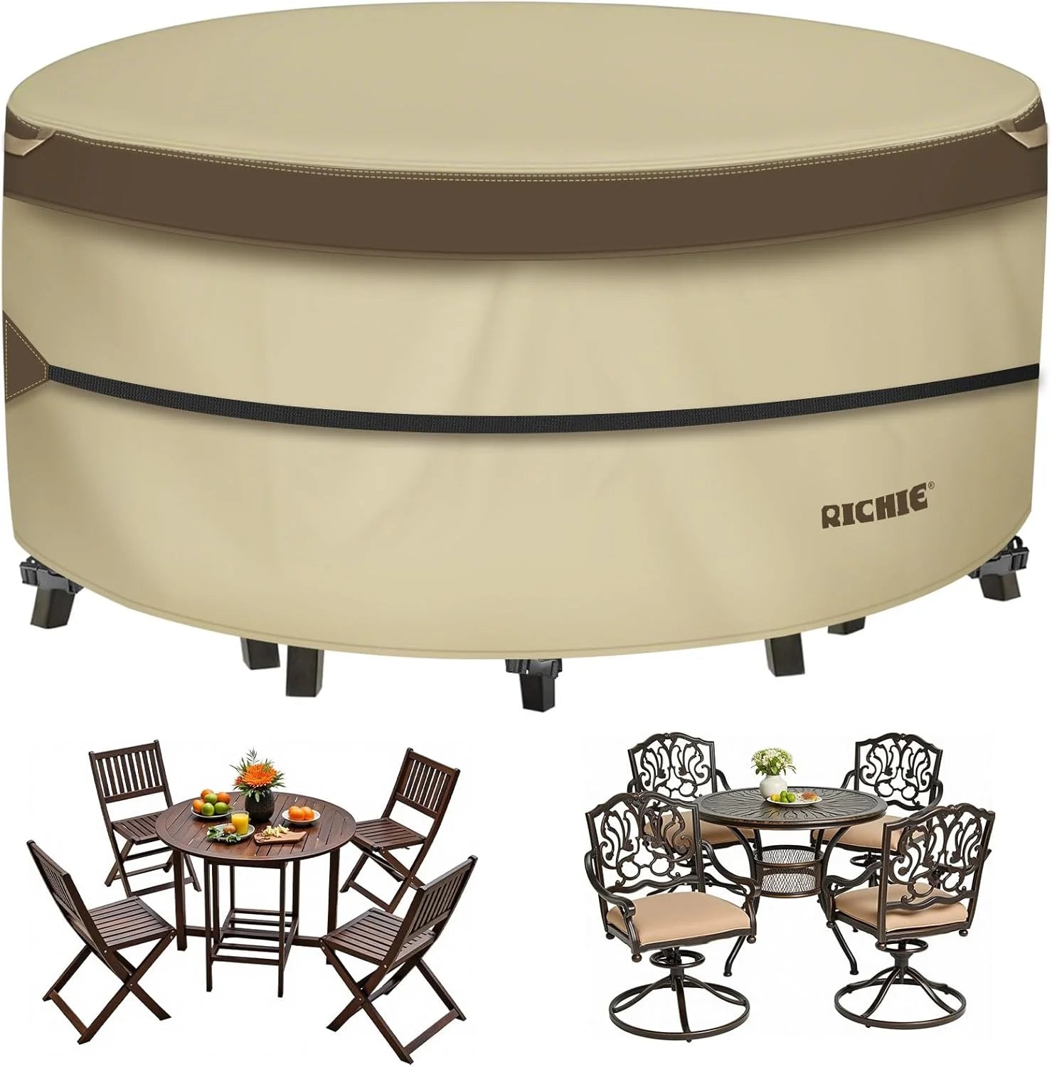 New Arrivals Round Patio Furniture Cover Waterproof - Image 3