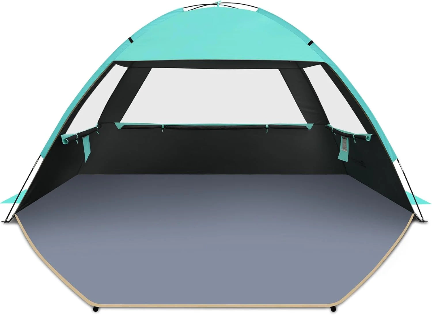 Gorich Beach Tent Sun Shelter for 3/4/6/8/10 Person with UPF 50锛?UV Protection, Lightweight & Easy Setup Beach Shade bifanuoyard - Image 6