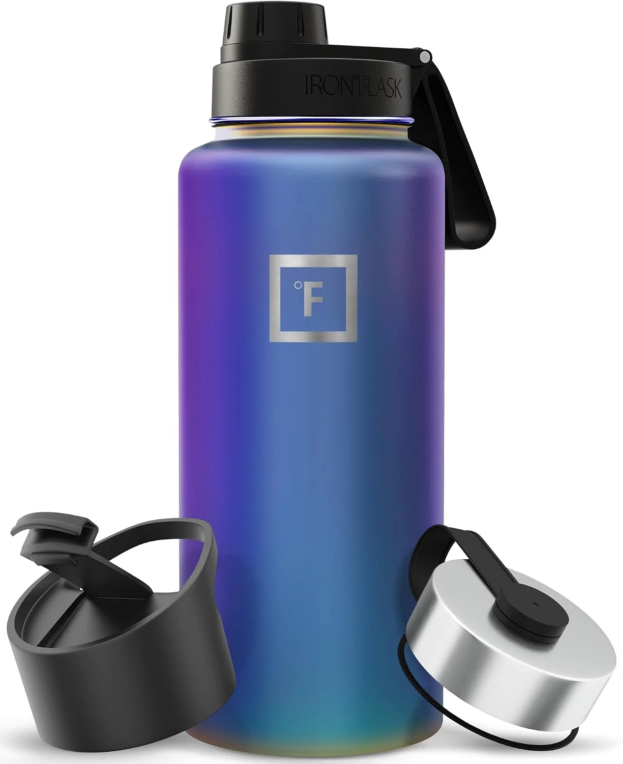 New Arrivals FLASK 32 oz Wide Mouth Water Bottle with 3 Lids - Image 3