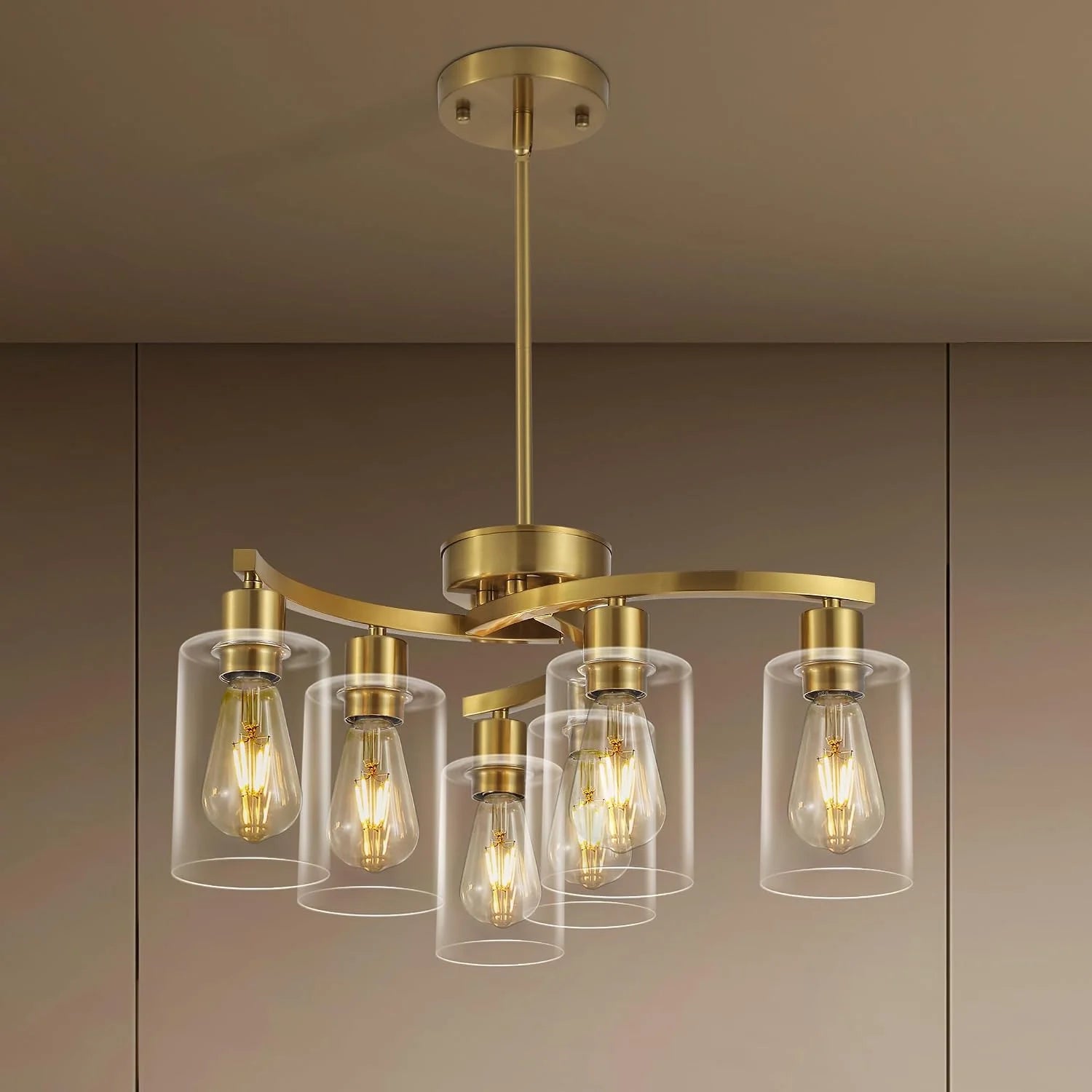 New Arrivals 3 Light Brushed Nickel Dining Room Light Fixture - Image 4