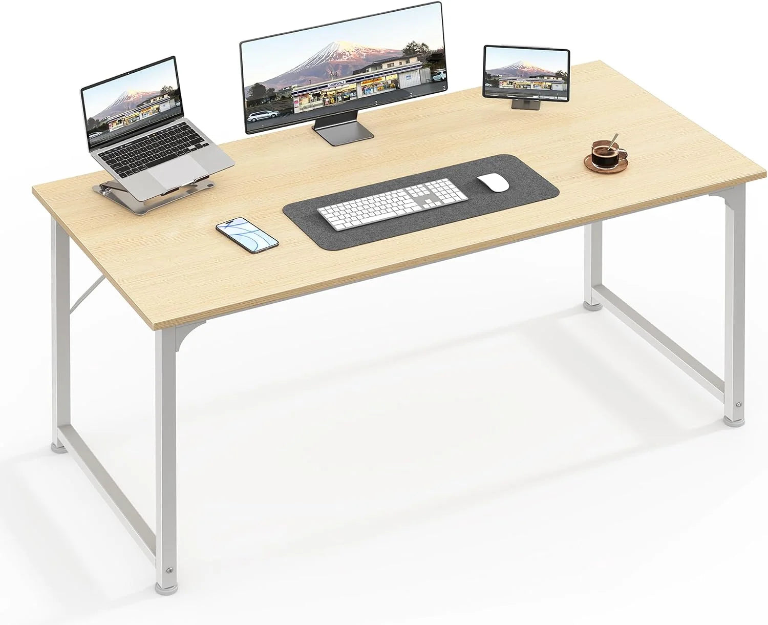 New Arrivals Computer Desk, 55 Inch Home Office Desk - Image 25
