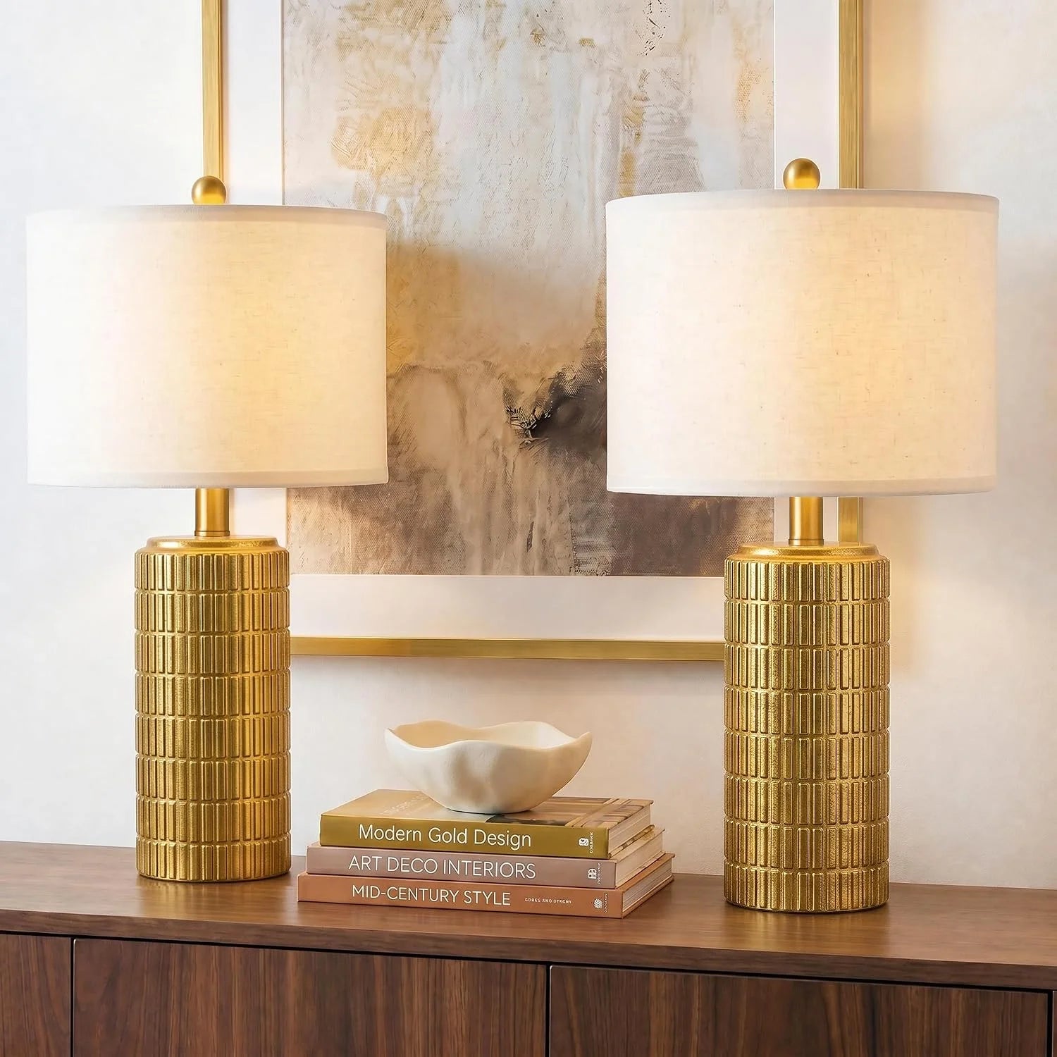 PoKat 23" Bedside Table Lamp for Bedroom Nightstands, White Modern Bedroom Lamp bifanuoyard - Image 8