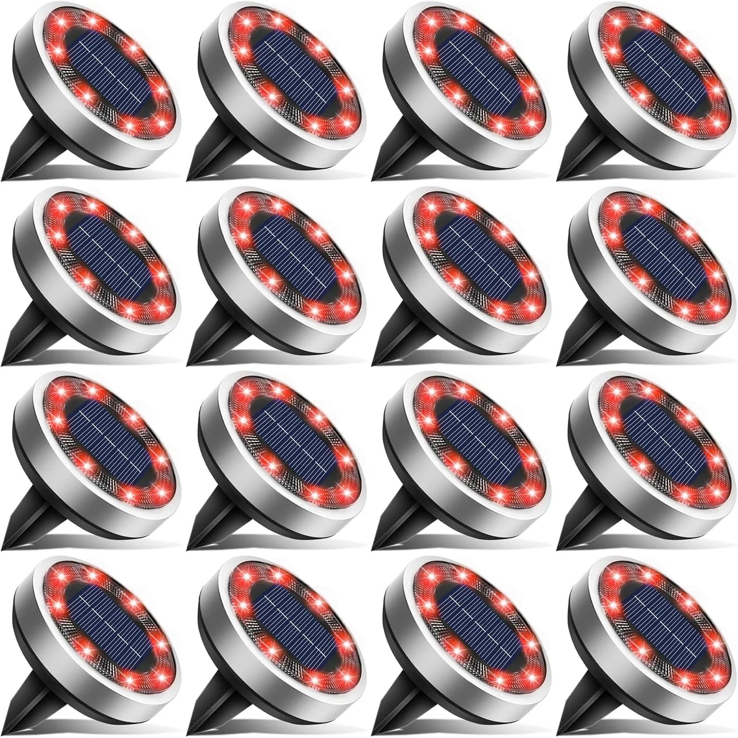New Arrivals 16 Pack Solar Lights Outdoor Waterproof, 8 LED Solar Ground Lights – For Home Projects - Image 21