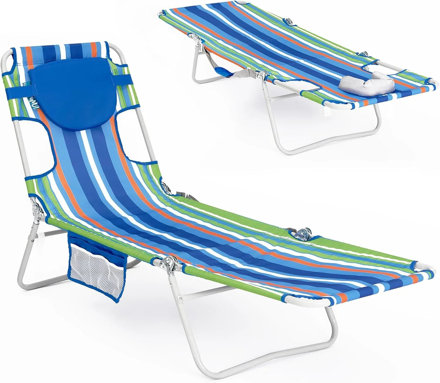 WEJOY Folding Tanning Chair with Face Hole, 5-Position Face Down Beach Lounge Chair for Sunbathing bifanuoyard - Image 2