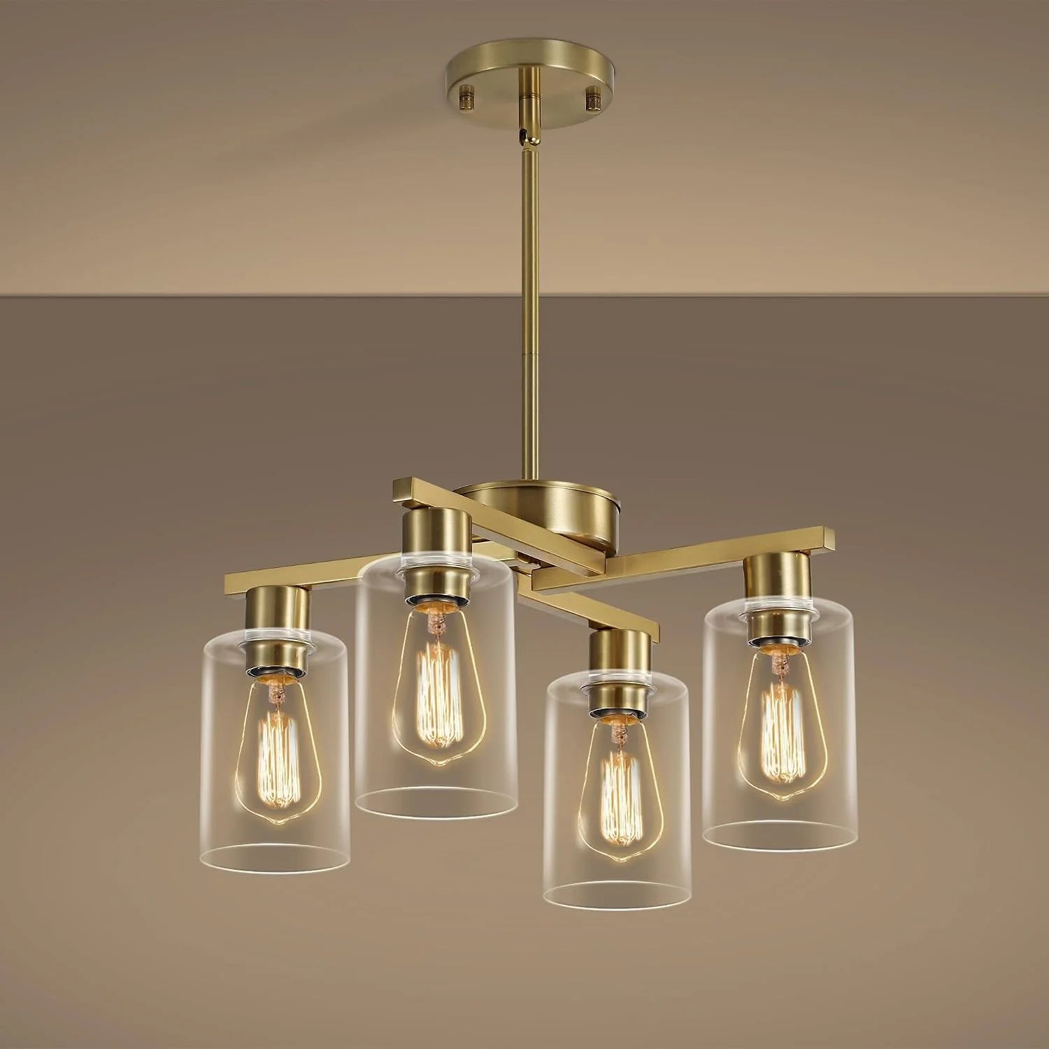 New Arrivals 4-Light Modern Farmhouse Black Chandelier - Image 3