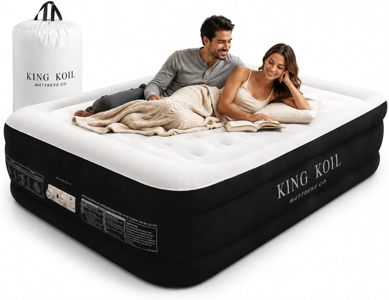 King Koil 20 Queen Air Mattress with Built-in High-Speed Pump, CNN Underscored Top Pick, Inflates in 2 Minutes bifanuoyard - Image 9