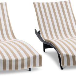 Alternative view of New Arrivals California Chaise Lounge Cover Towel with Pocket – Pack of 2 – Striped 100% Cotton Cabana Cover for Beach Pool – For Home Projects