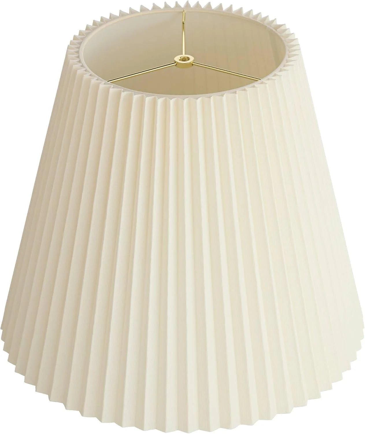 10 Top x 17 Bottom x 14 1/2 High x 14 3/4 Slant Lamp Shade (Pre-Assembled) Replacement Large Ivory White Bell Round bifanuoyard - Image 9