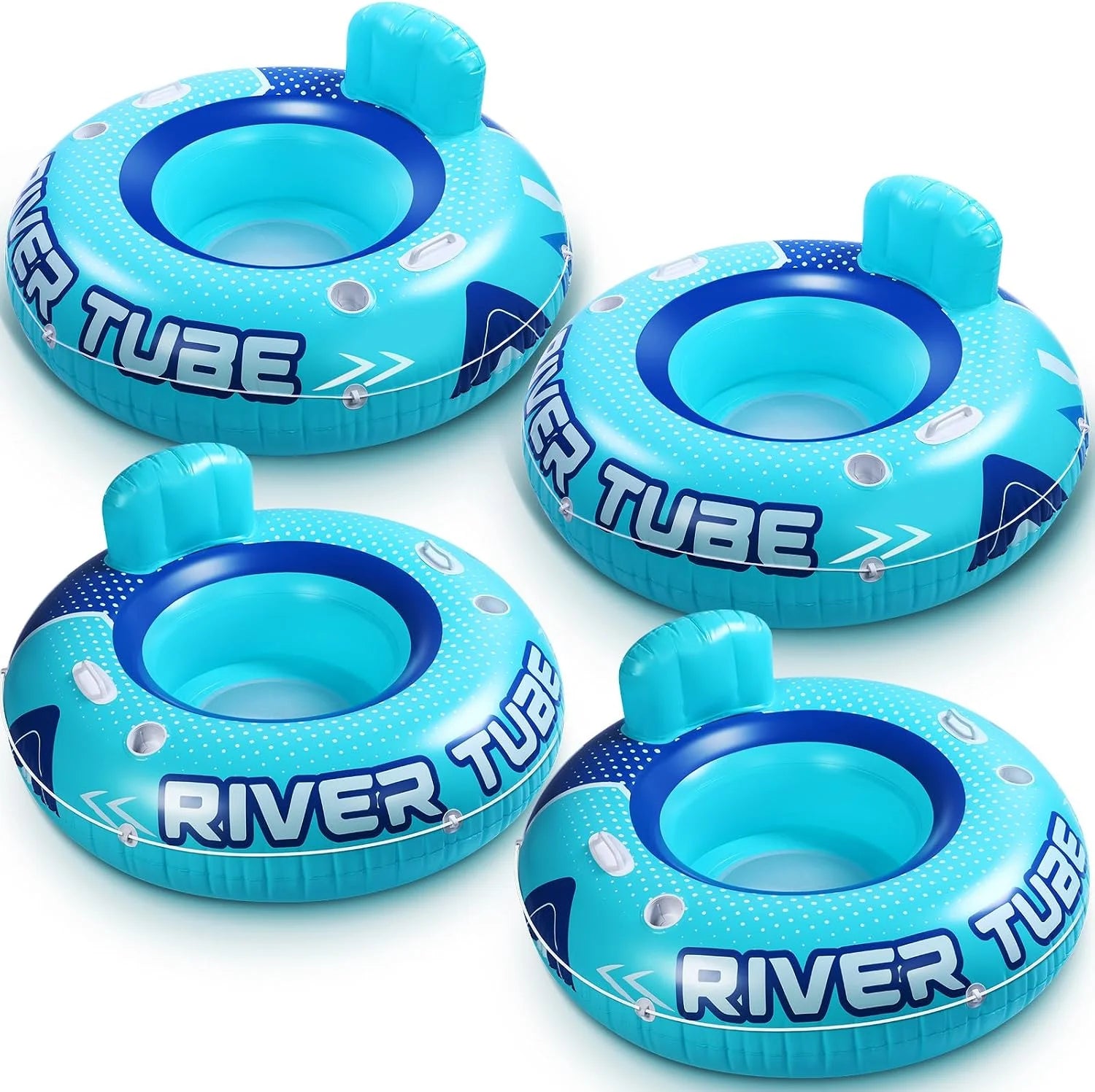 Glimin 2 Pcs Green Blue 53 Heavy Duty River Tube Float Inflatable Pool Floating Tube for Adult Large River Raft Water bifanuoyard - Image 7