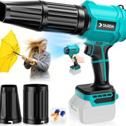 Alternative view of TAIRDA Cordless Leaf Blower Compatible for Dewalt 20V Battery(NO Battery), Mini Turbo Jet Blower with 2 Nozzles