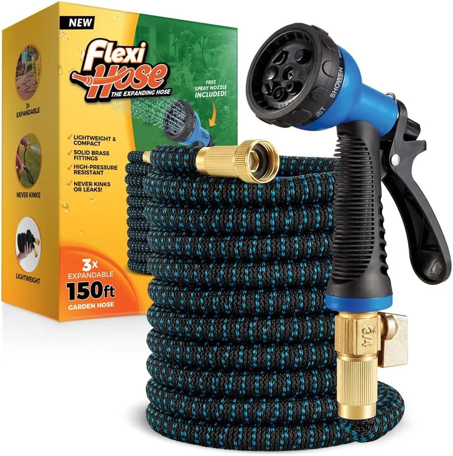 New Arrivals Hose Expandable Garden Hose with 8 Function Nozzle, 100FT, Lightweight Retractable Garden Hose