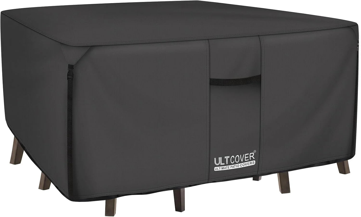 New Arrivals ULTCOVER 600D Tough Canvas Heavy Duty Rectangular Patio Table and Chair Cover - Image 3