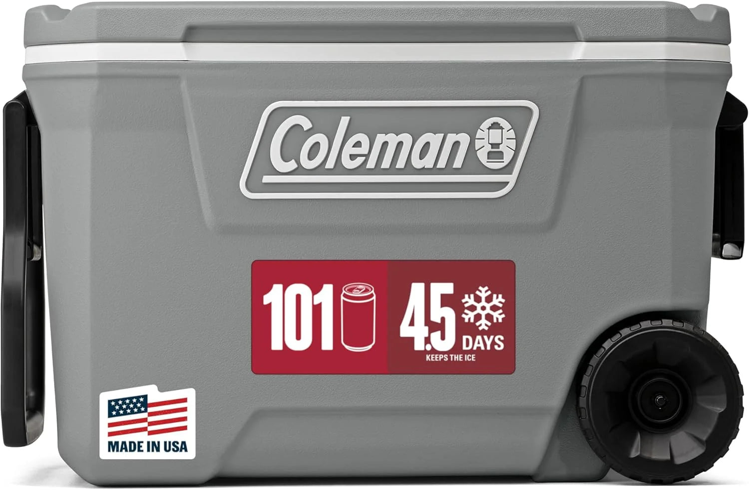 New Arrivals Coleman Classic Series Insulated Portable Rolling Cooler with Wheels - Image 3