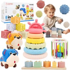 New Arrivals Premium Baby Toys for 6-18 Months, 8 in 1 Montessori Toys Set, Educational Learning Toys for Toddlers 1-3 " For Home Projects