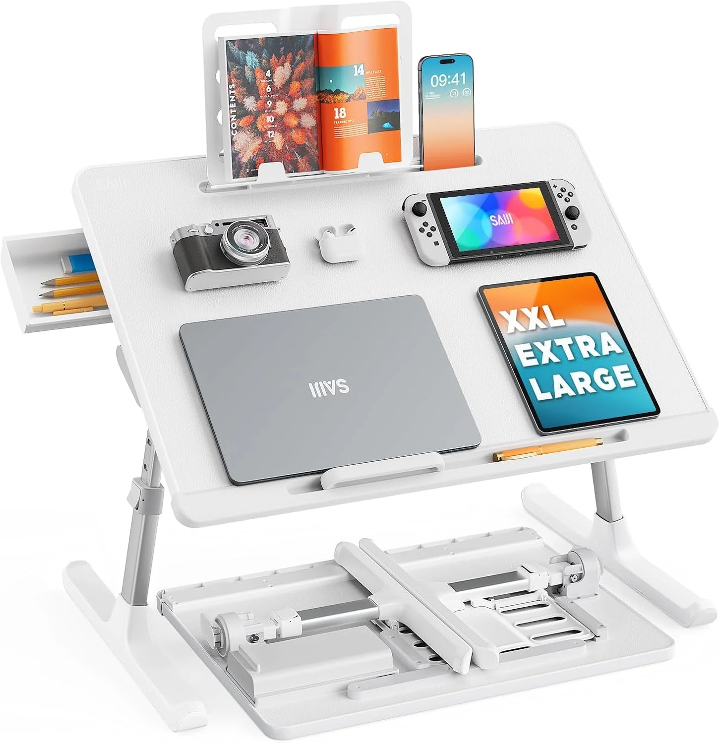New Arrivals Bed Tray Desk, SAIJI X-Large Adjustable Laptop Table - Image 3