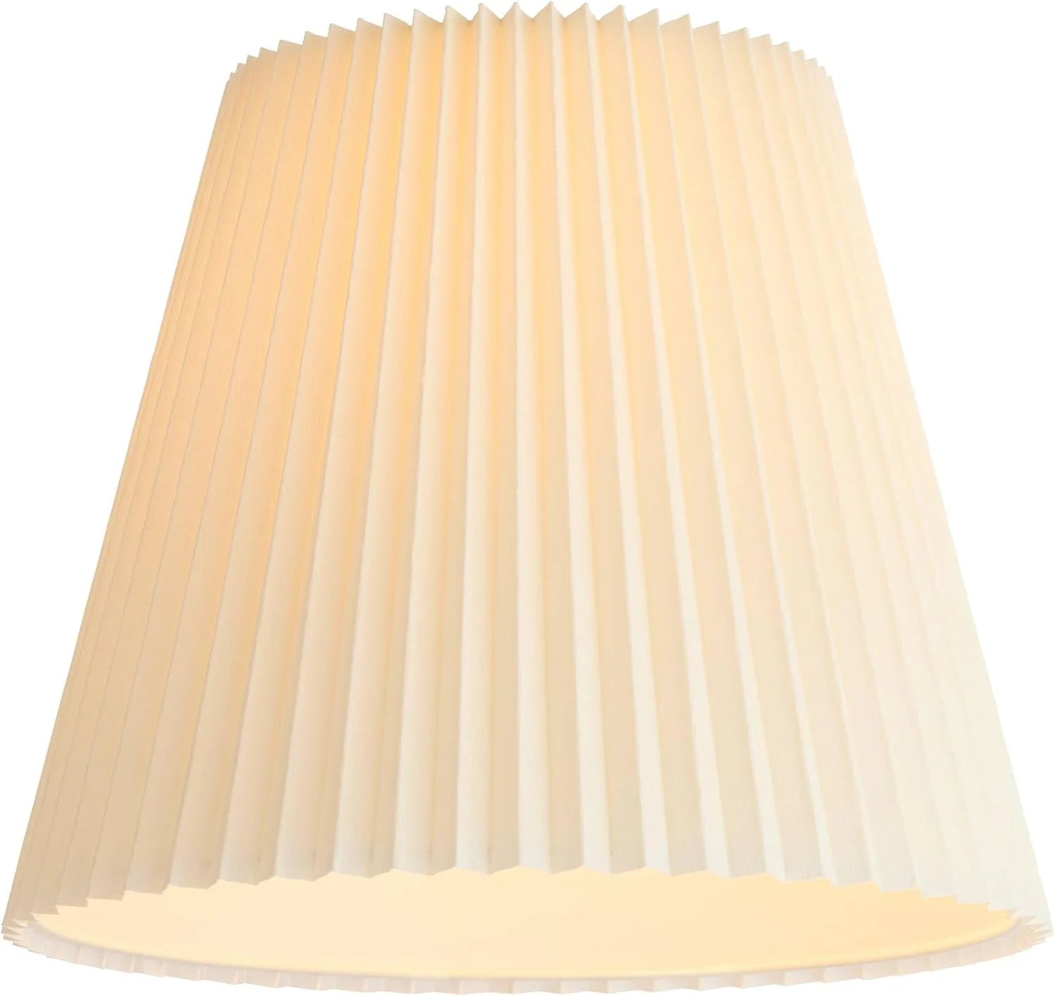 10 Top x 17 Bottom x 14 1/2 High x 14 3/4 Slant Lamp Shade (Pre-Assembled) Replacement Large Ivory White Bell Round bifanuoyard - Image 8