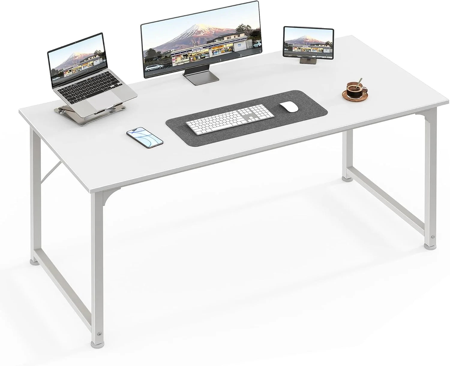 New Arrivals Computer Desk, 55 Inch Home Office Desk - Image 2
