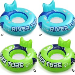 Alternative view of Glimin 2 Pcs Green Blue 53 Heavy Duty River Tube Float Inflatable Pool Floating Tube for Adult Large River Raft Water bifanuoyard