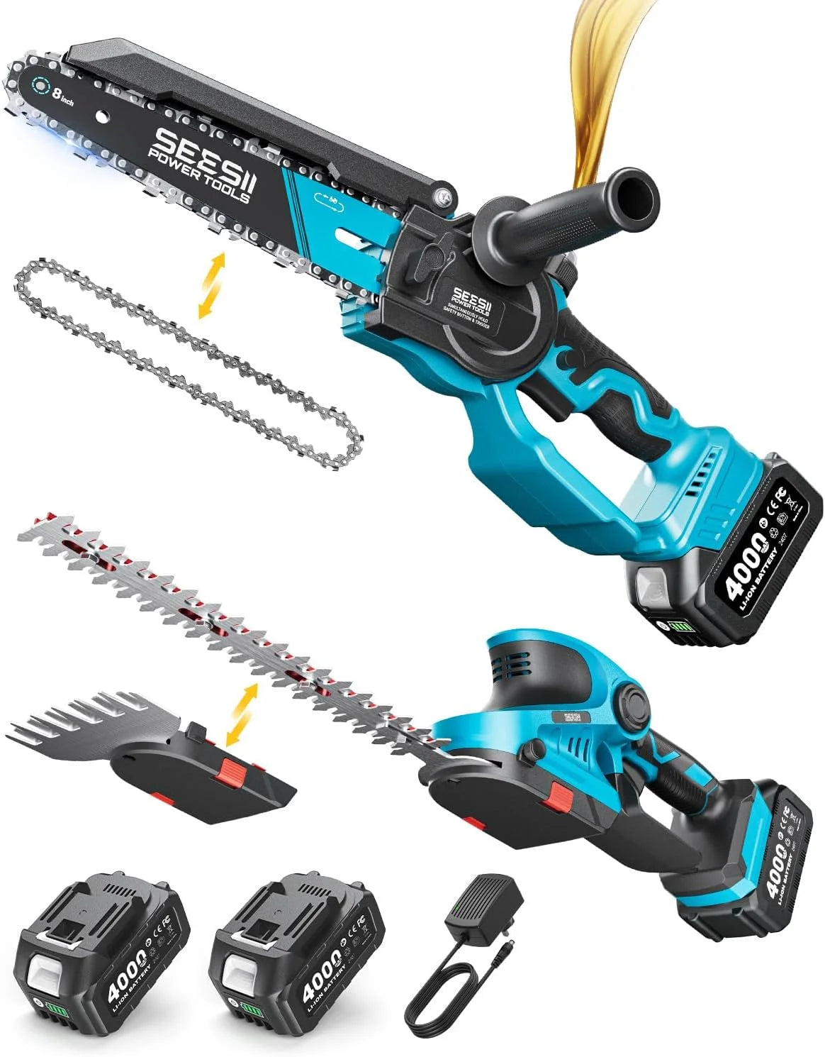 New Arrivals 6 Inch Mini Electric Chainsaw Cordless Battery Powered - Image 4