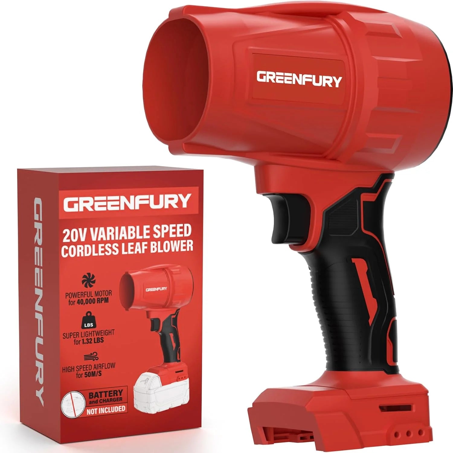 Cordless Leaf Blower Compatible with Dewalt 20V Max Battery (Tool Only)