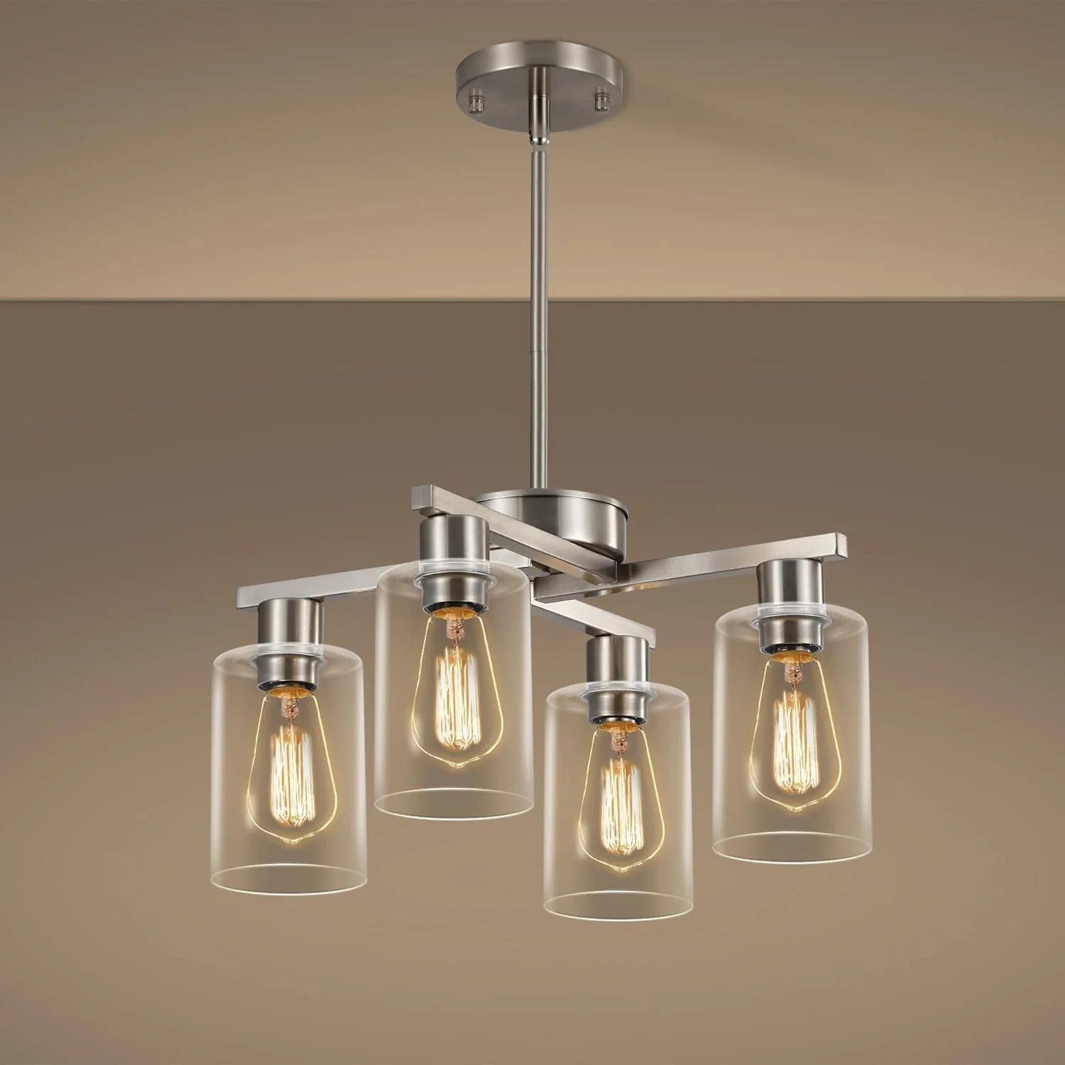 New Arrivals 4-Light Modern Farmhouse Black Chandelier - Image 6
