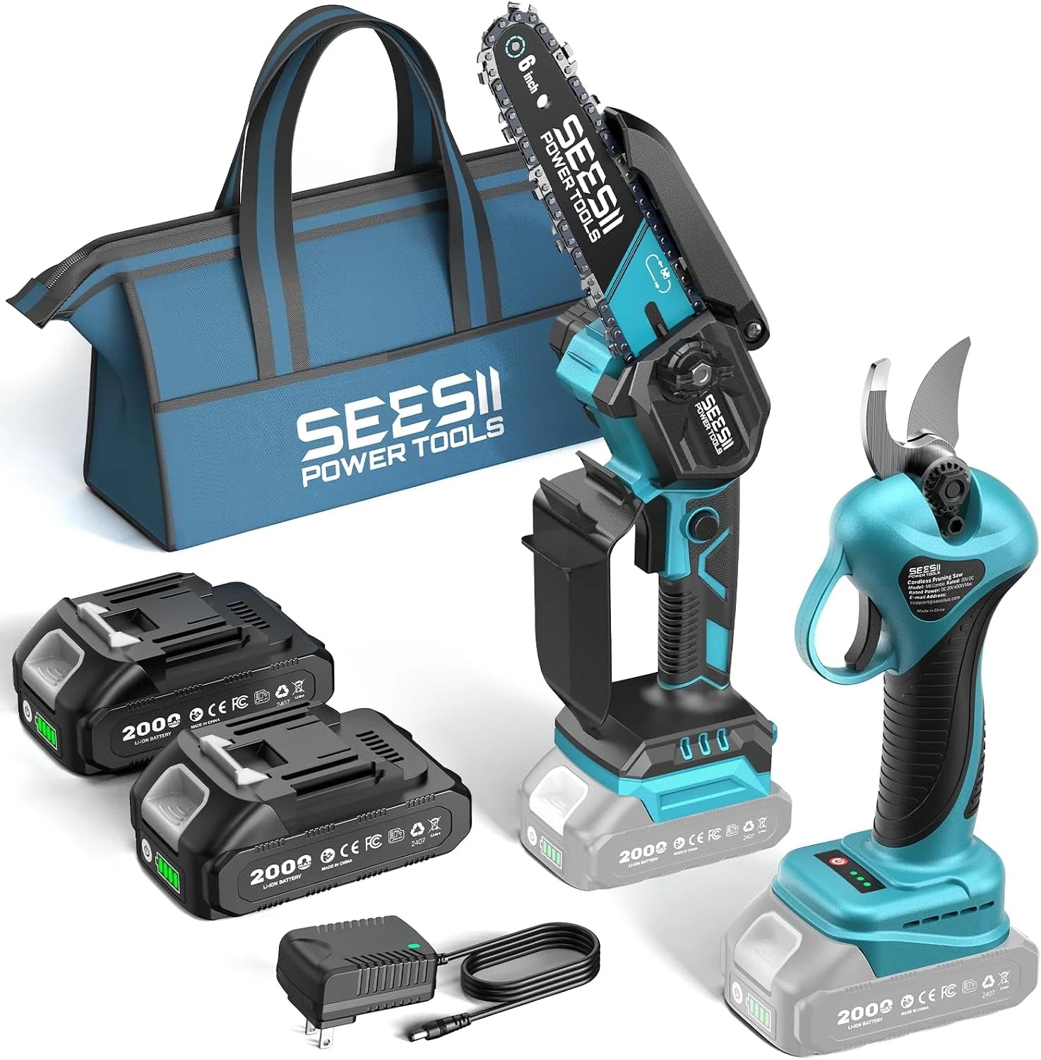 New Arrivals 6 Inch Mini Electric Chainsaw Cordless Battery Powered - Image 9