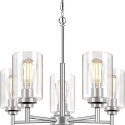 33.5” Dia 8-Light Chandelier for Dining Room Kitchen Island