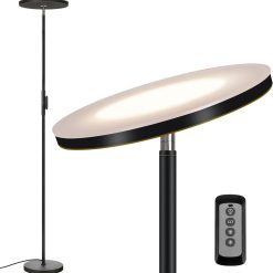 Alternative view of LED Torchiere Floor Lamp with Remote, Dimmable