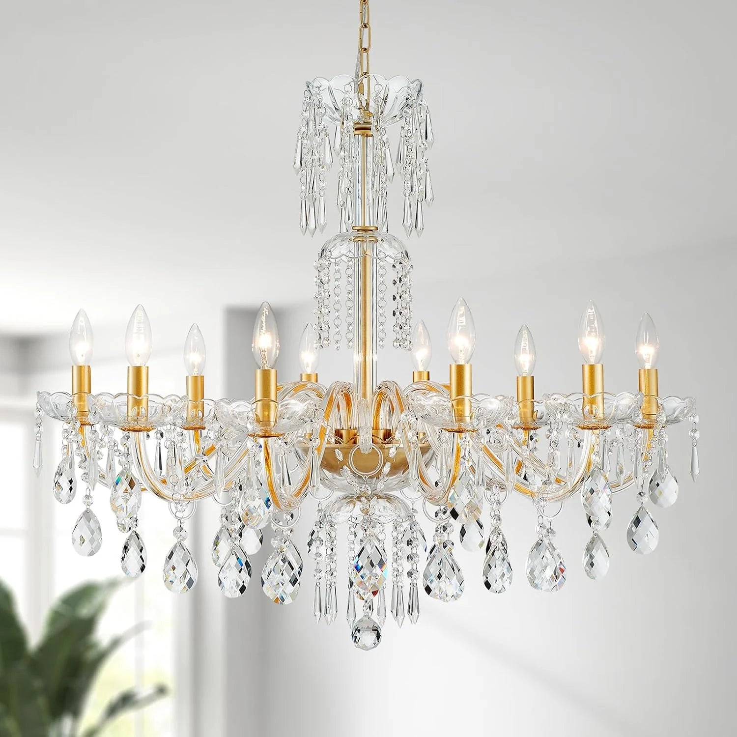 New Arrivals 5-Light Crystal Candle Chandelier Pendant Ceiling Light Modern Lighting Fixture for Bedroom Hallway Bar Kitchen - Image 18