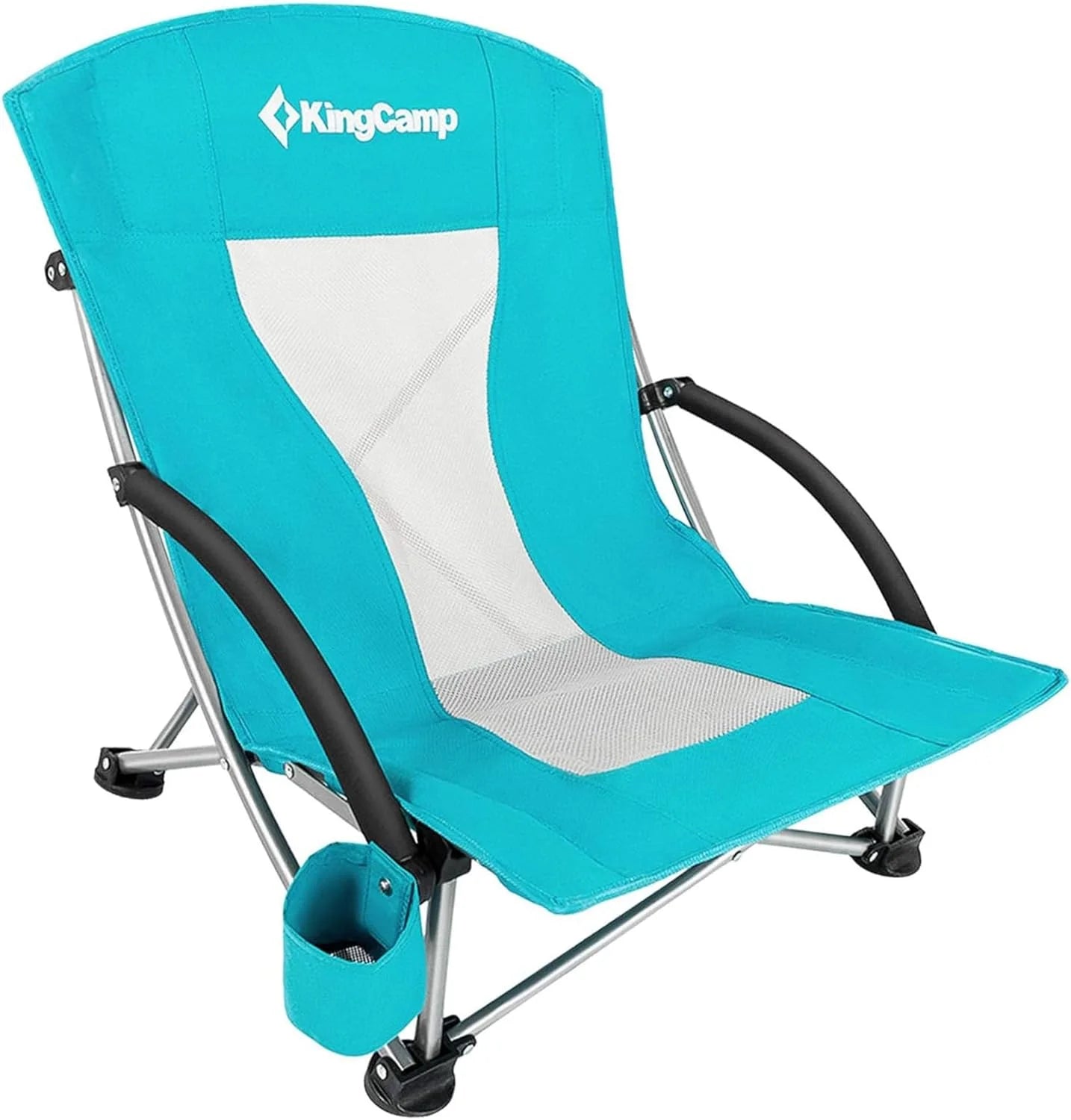 KingCamp Low Beach Chairs 2 Pack, Folding Portable Chair for Adults lightweight Extra Wide Ergonomic High Back Seat bifanuoyard - Image 5
