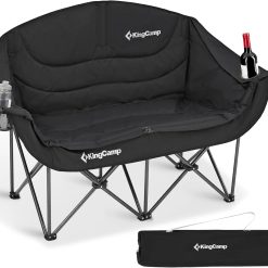 Alternative view of New Arrivals Double Camping Chair, Oversized Heavy Duty 660lbs Loveseat for Adults Portable Folding XL 2 Person Couch Padded