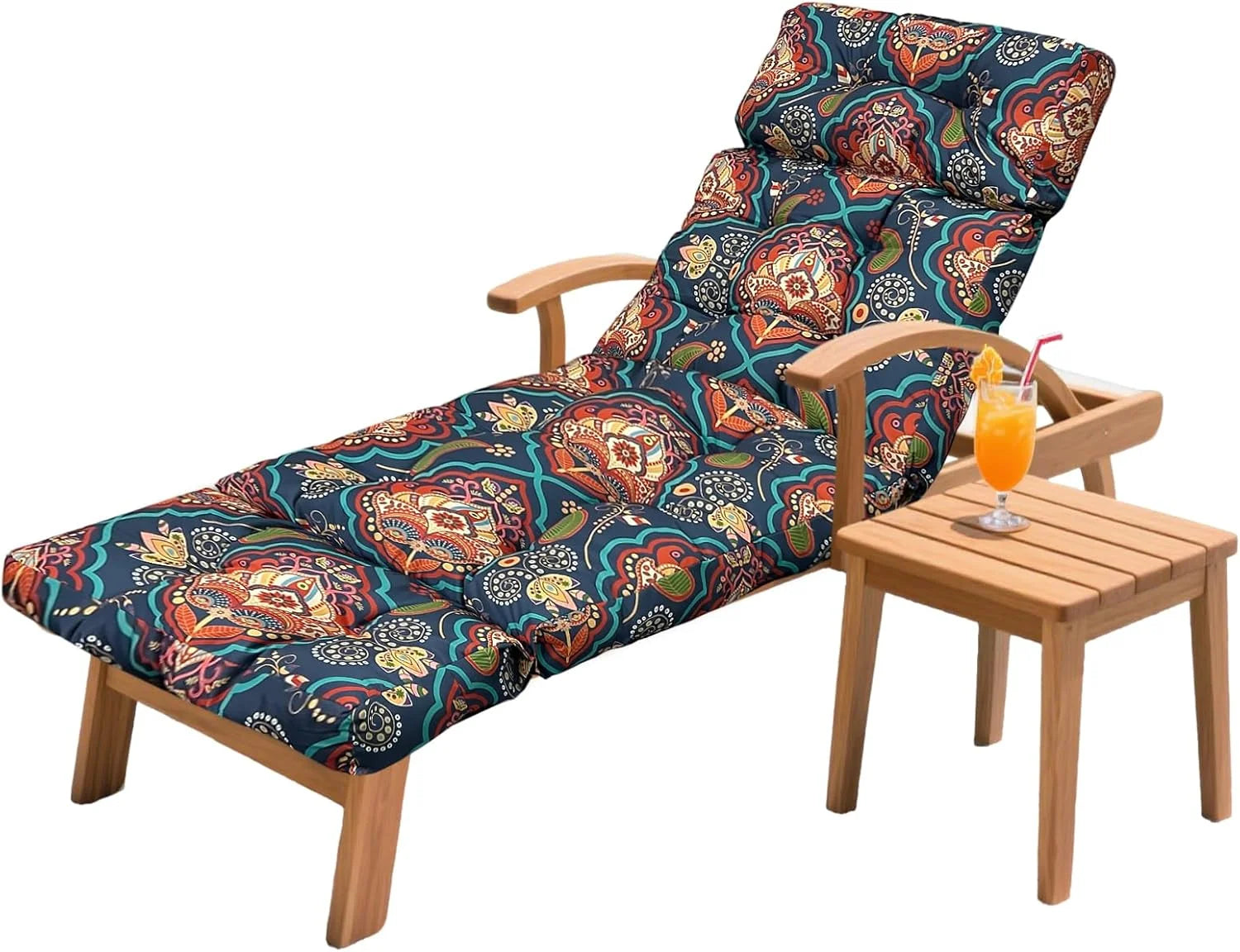 HCyopin Outdoor Chaise Lounge Chair Cushion 75.1 x 23.6 x 4.7in, Waterproof Replacement Cotton Patio Thickened Pool Lounge Chair Cushion - Image 9